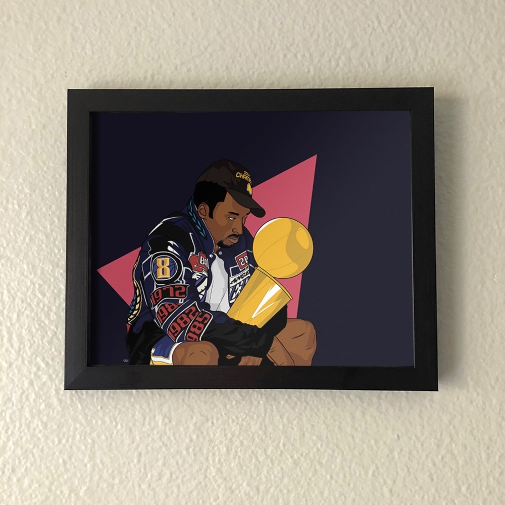 Kobe Bryant Championship Wall Art